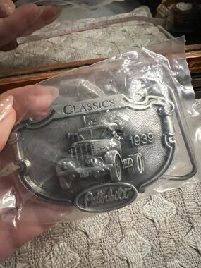 PETERBILT Classics 1939 Semi Truck Vintage Pewter Belt Buckle New Old Stock NWT